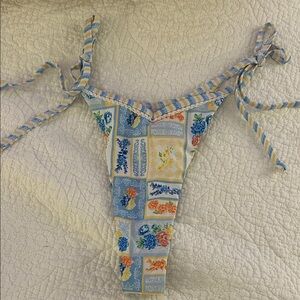 SHEIN Blue Floral Bikini Bottom